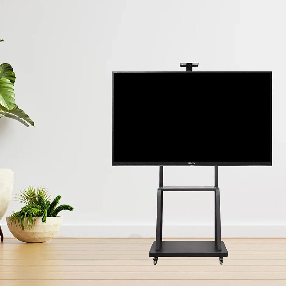 Skill Tech SH-75BFS Heavy Duty TV Stand with Wheels | Buy in Qatar Skill Tech SH-75BFS Heavy Duty TV Stand with Wheels | Buy in Qatar